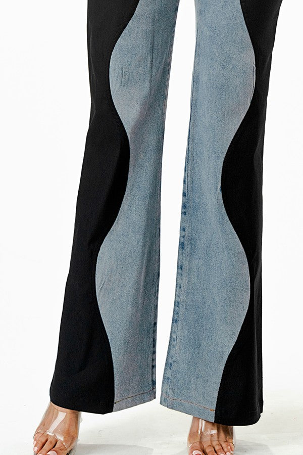 Jeans colorblock