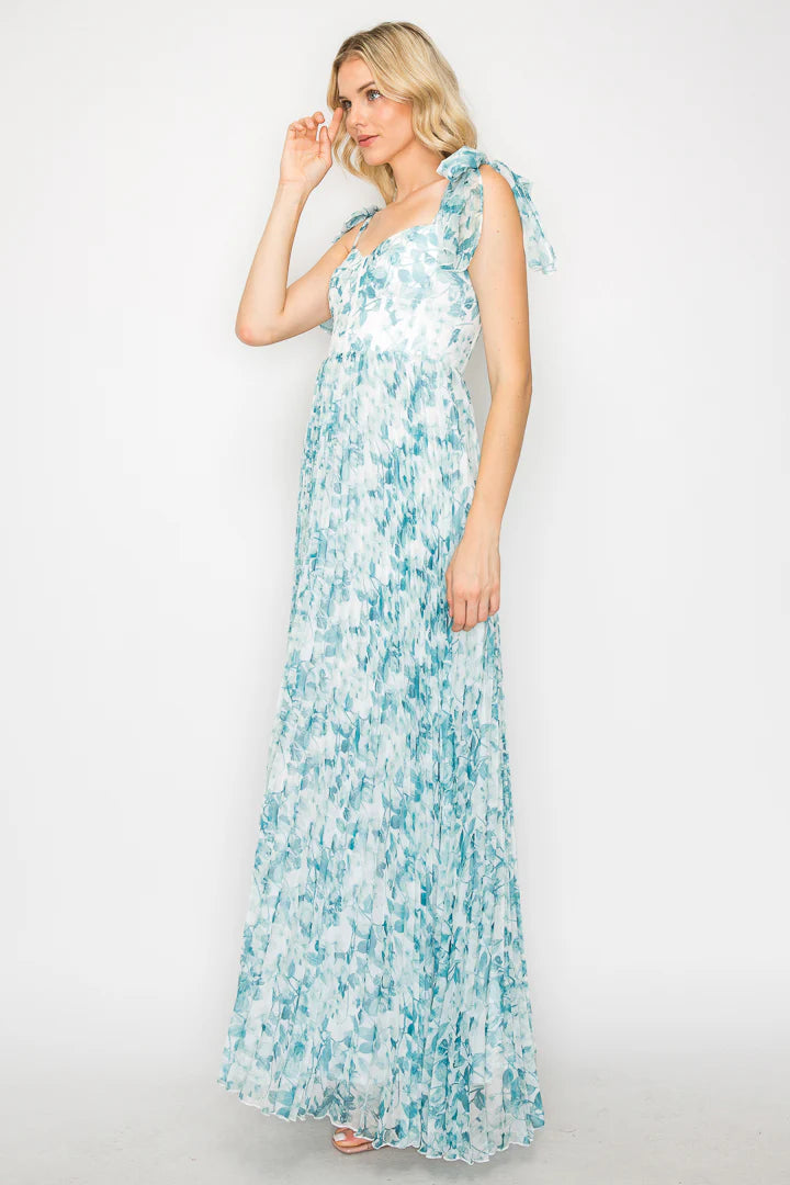 Vestido floreado gasa