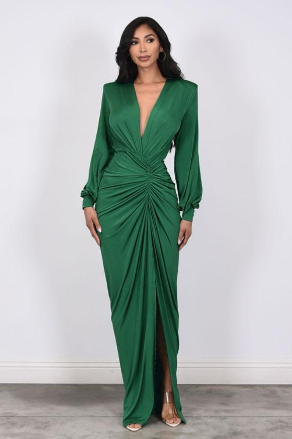 Vestido licra manga larga