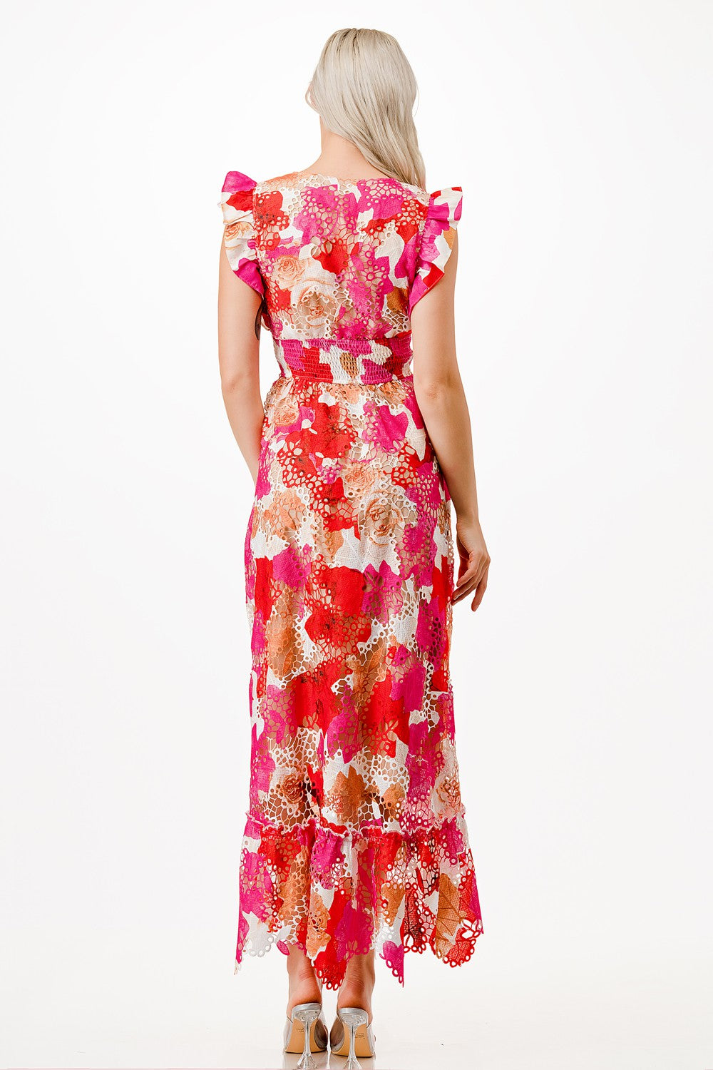 Vestido encaje colores