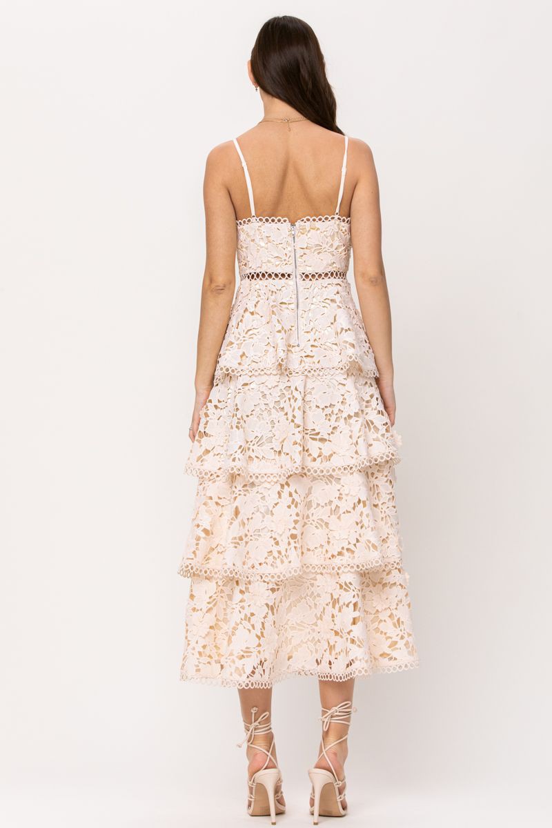 Vestido encaje holanes