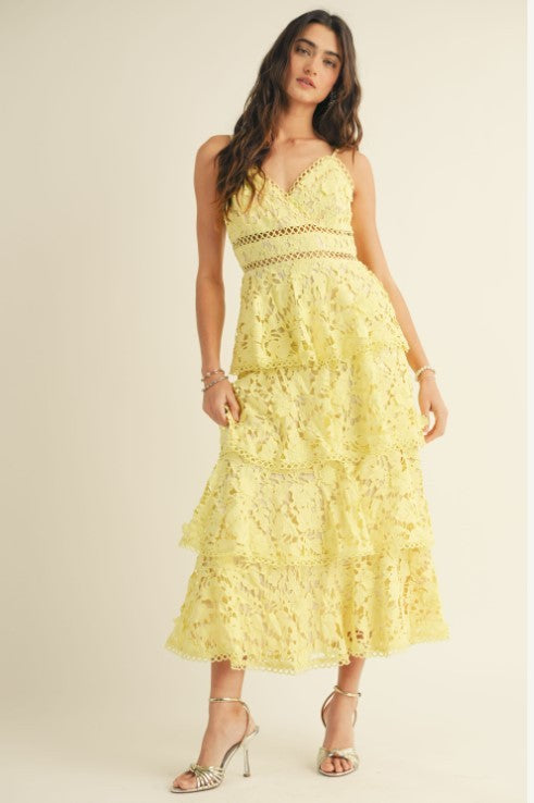 Vestido encaje holanes