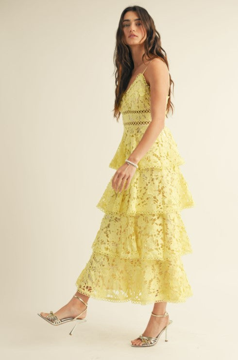 Vestido encaje holanes