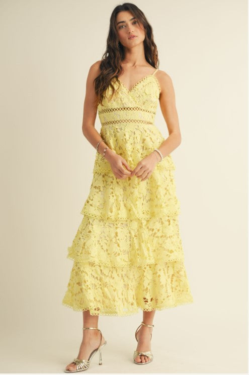 Vestido encaje holanes