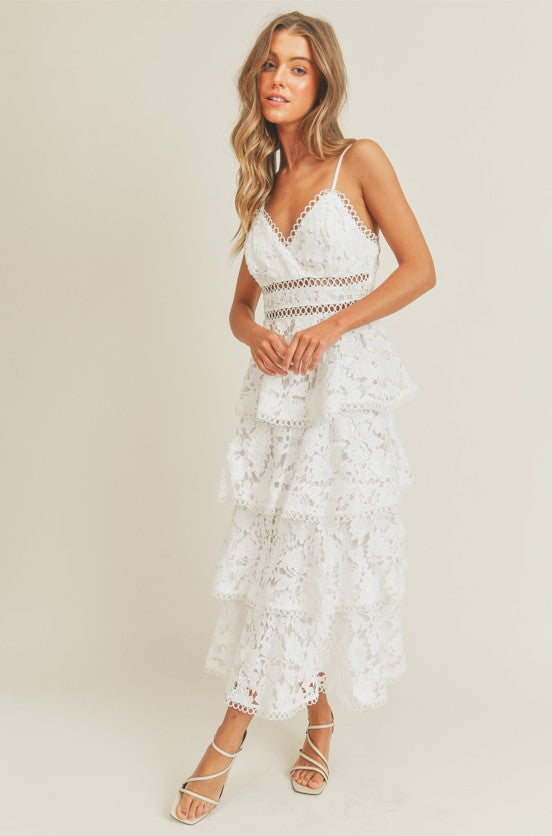 Vestido encaje holanes