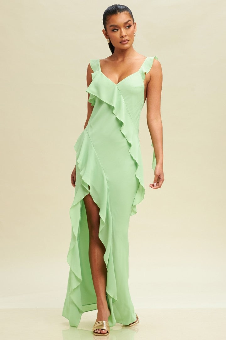 Vestido olanes en diagonal