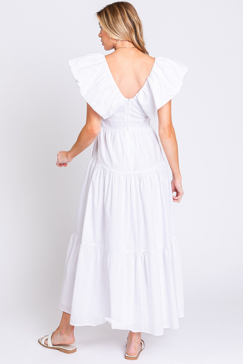 Vestido mangas de olán