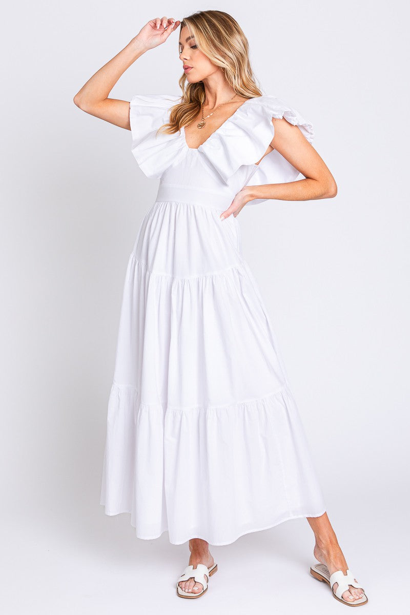 Vestido mangas de olán