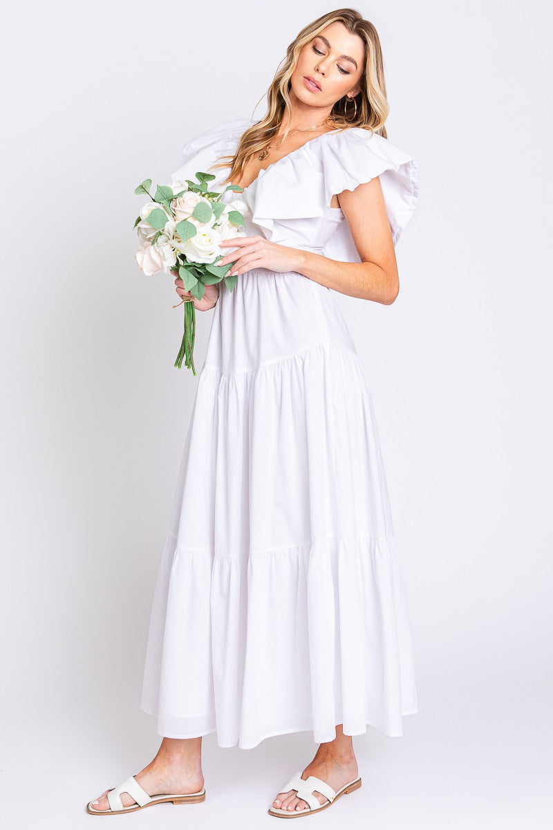 Vestido mangas de olán