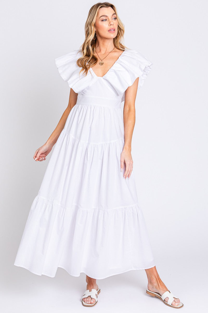 Vestido mangas de olán