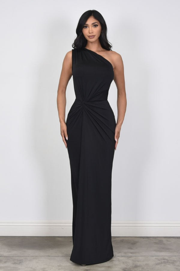 Vestido un hombro licra