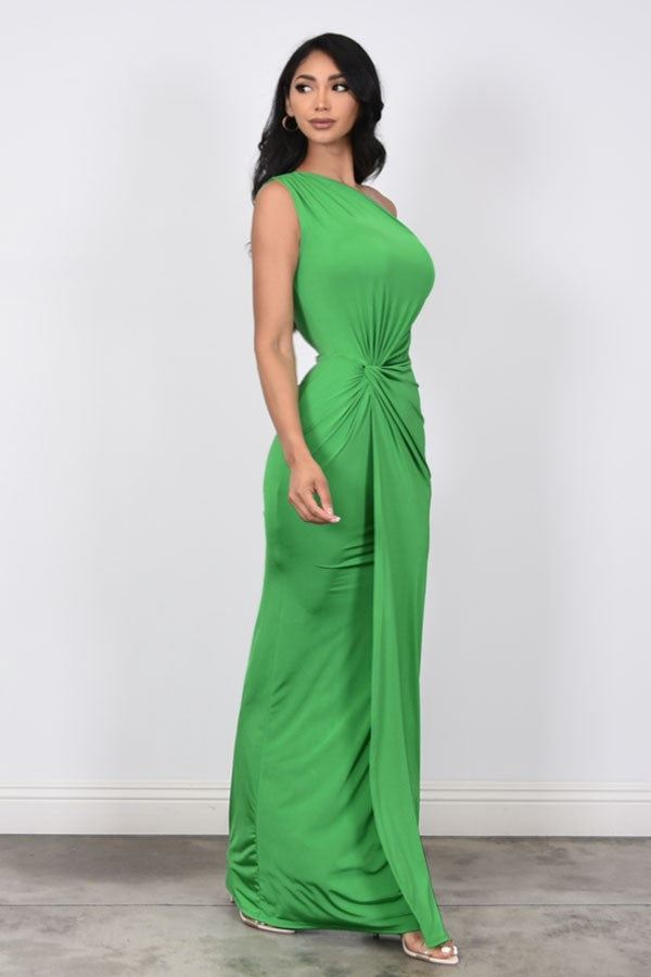 Vestido un hombro licra