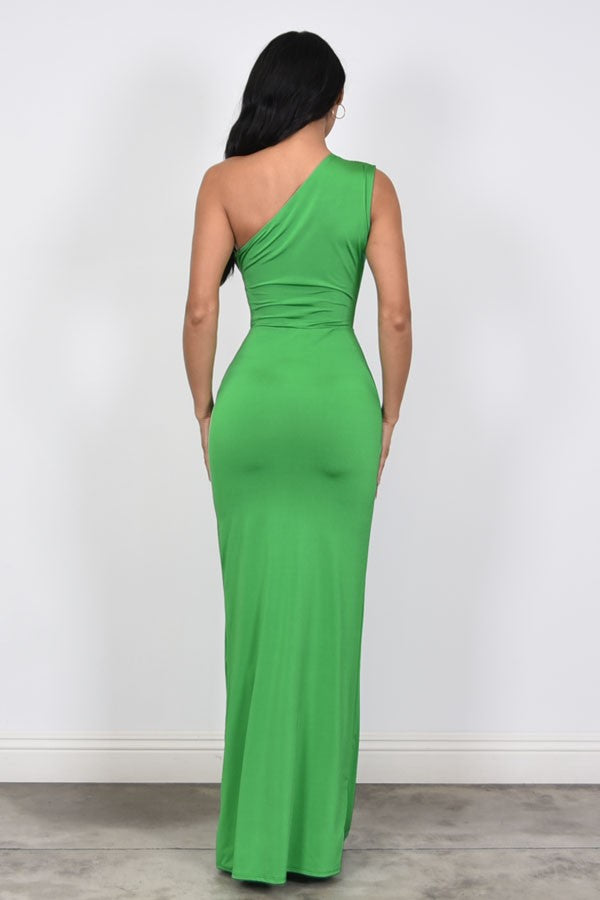 Vestido un hombro licra