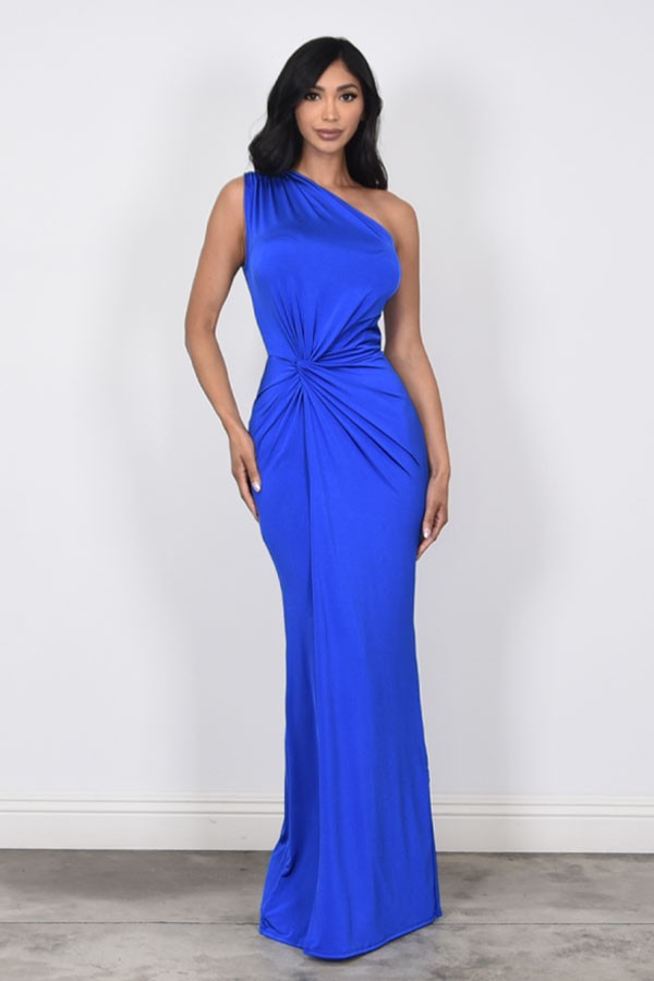 Vestido un hombro licra