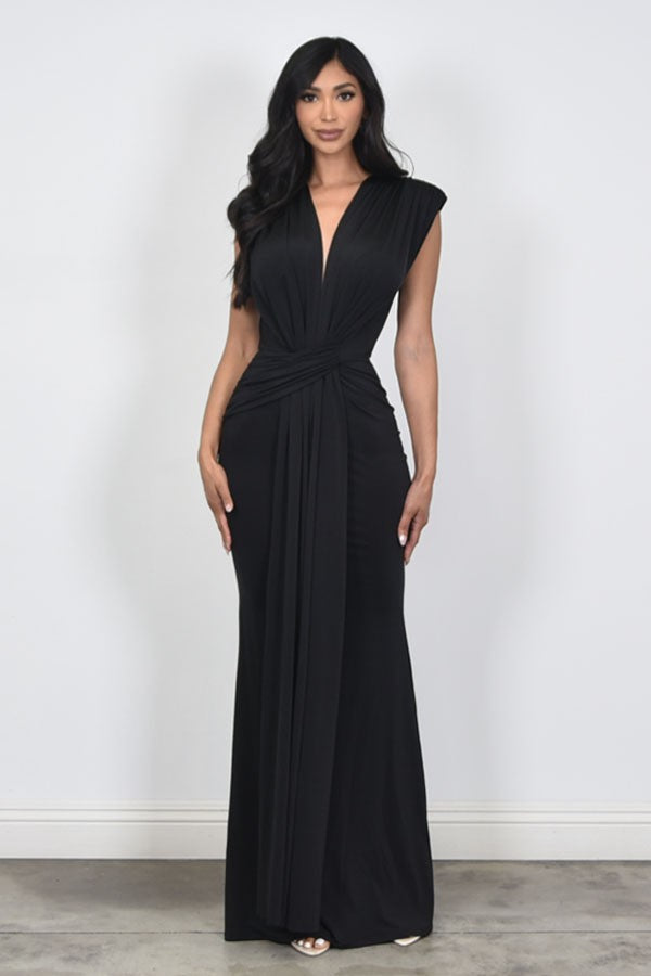 Vestido licra fruncido