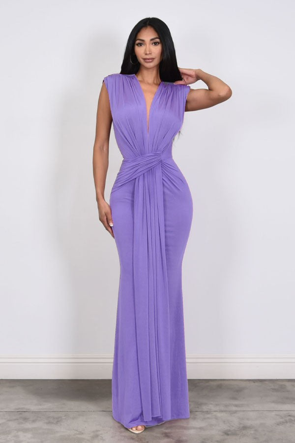 Vestido licra fruncido