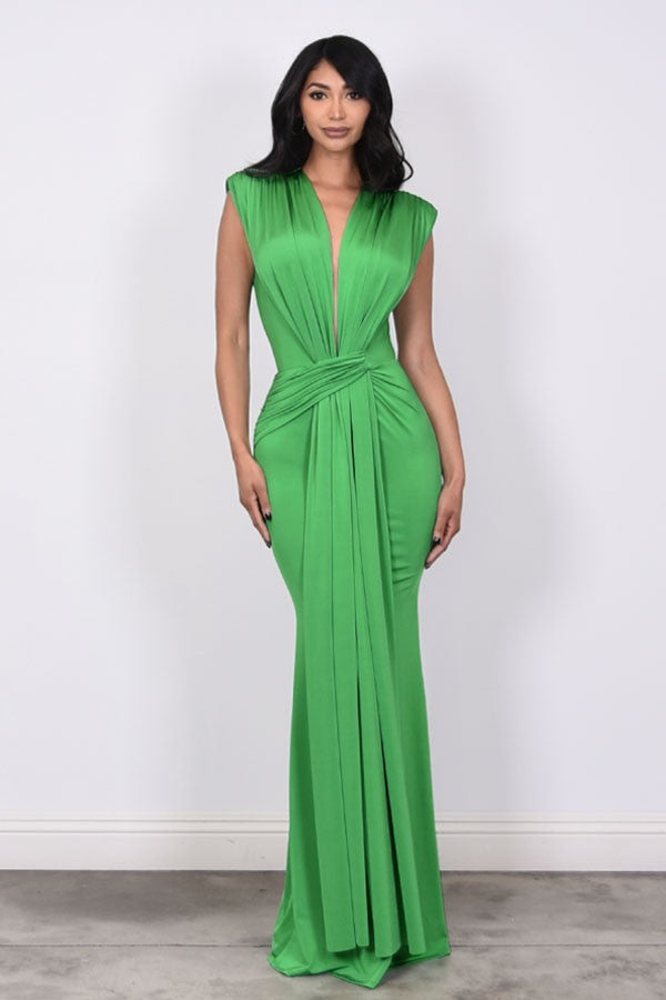 Vestido licra fruncido