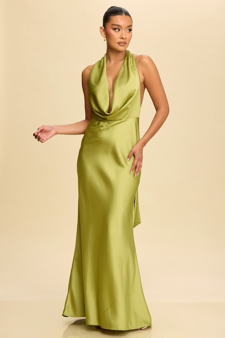 Vestido halter sin espalda