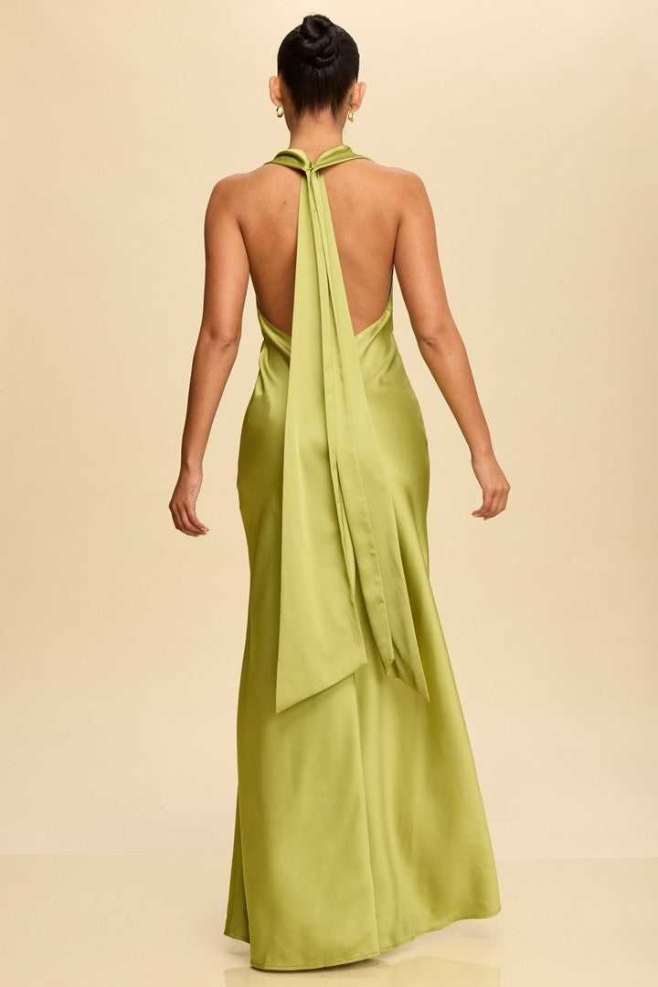 Vestido halter sin espalda