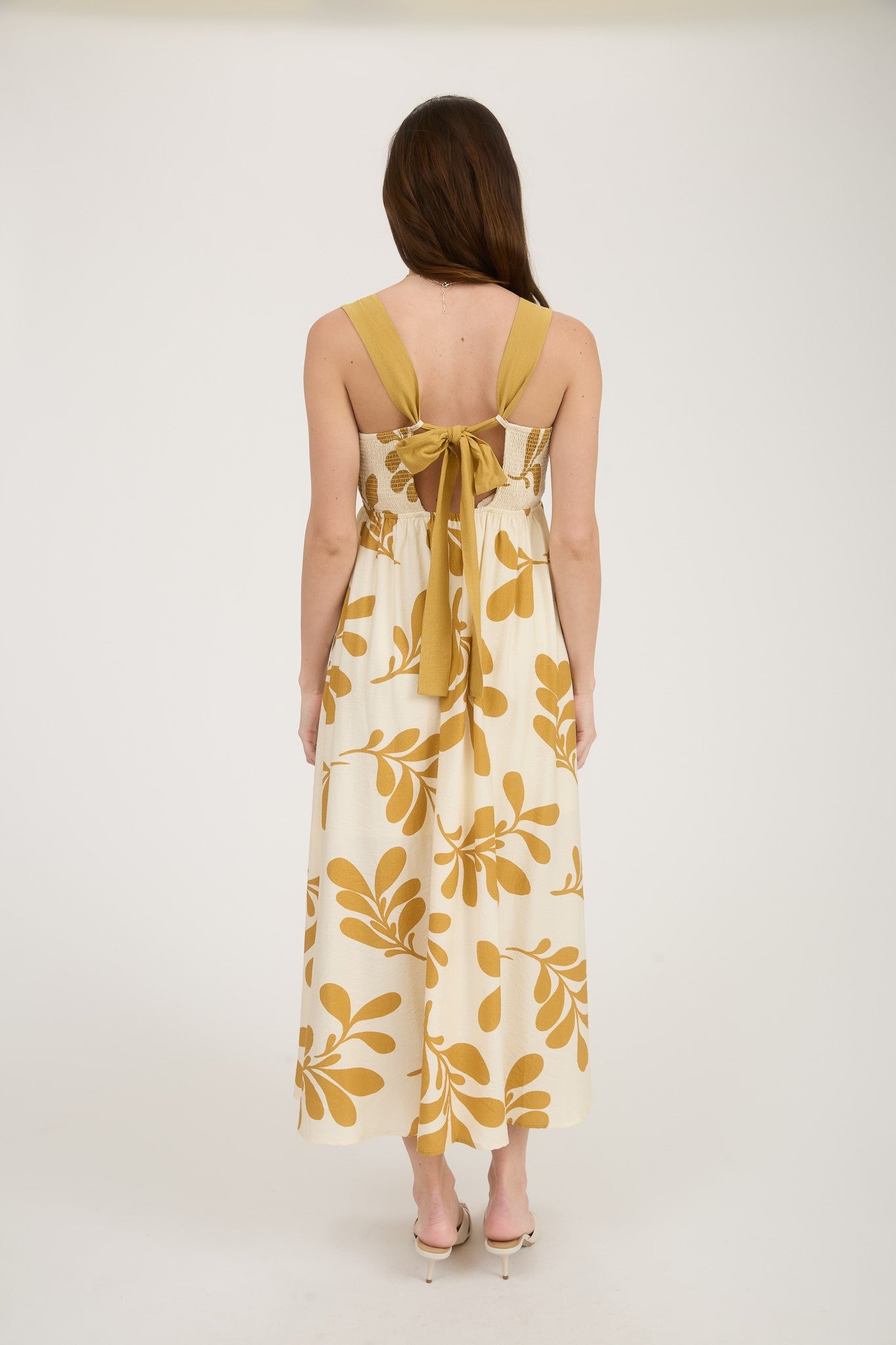 Vestido estampado con tirantes ajustables