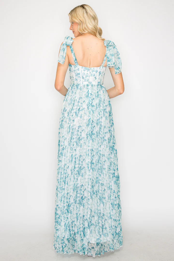 Vestido floreado gasa