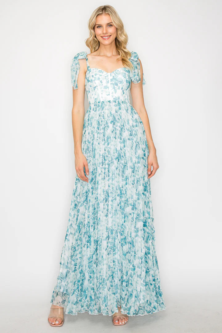 Vestido floreado gasa