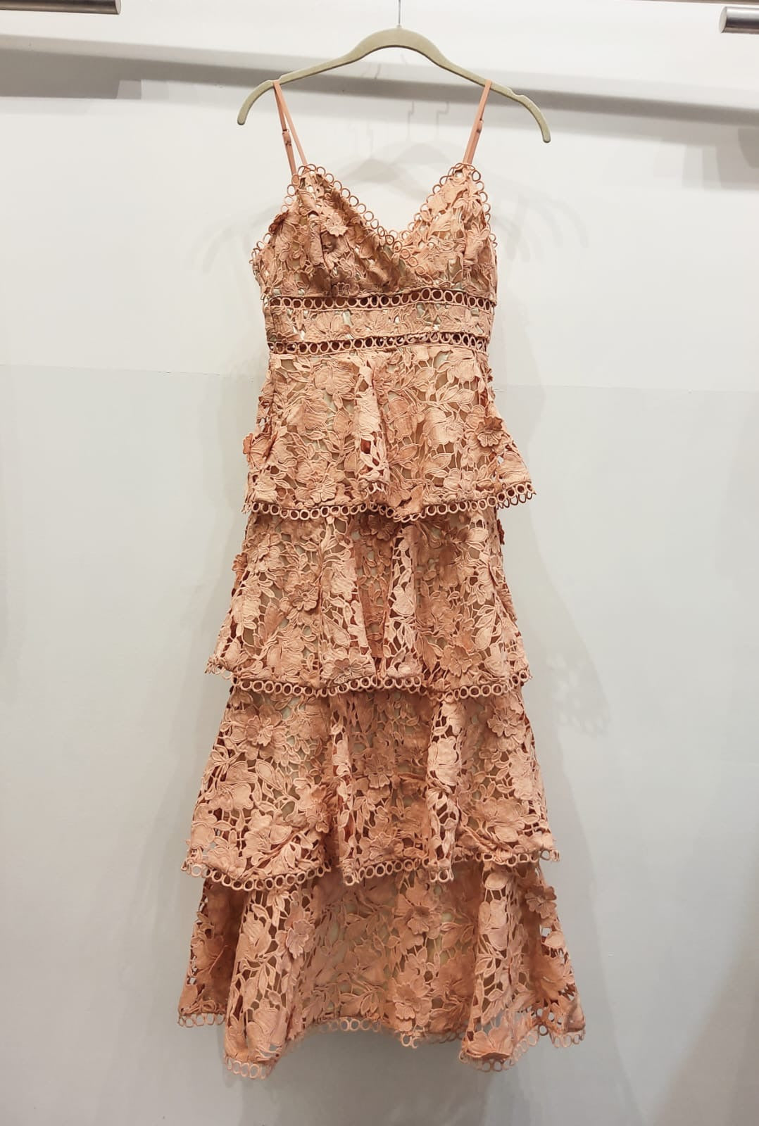 Vestido encaje holanes