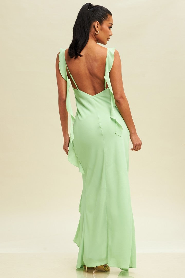 Vestido olanes en diagonal