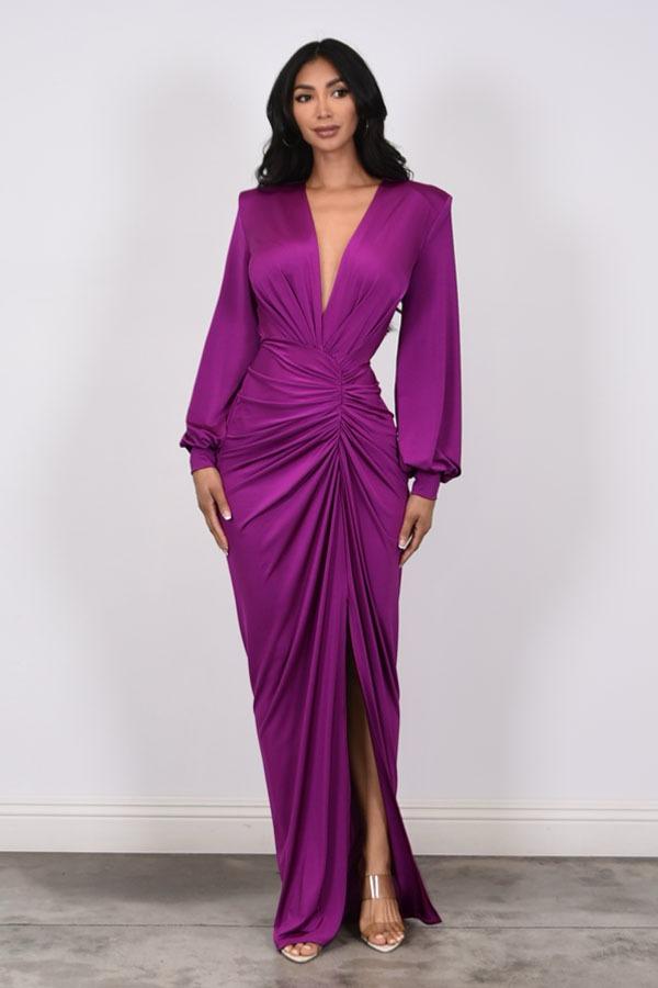 Vestido licra manga larga