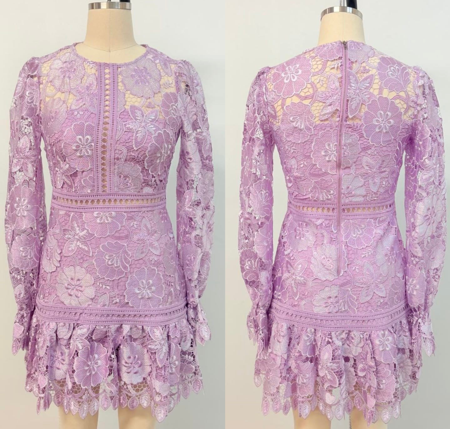 Vestido encaje de flores