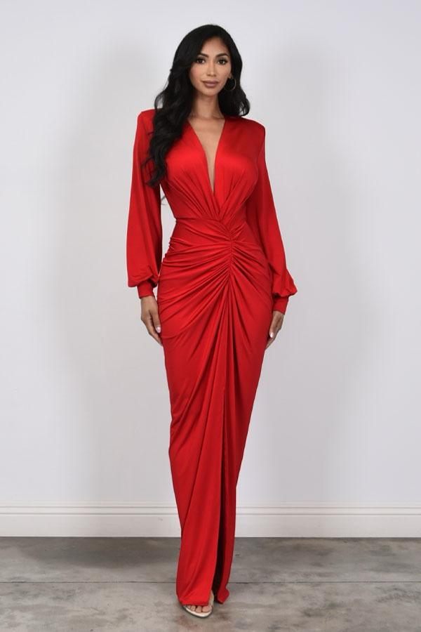 Vestido licra manga larga