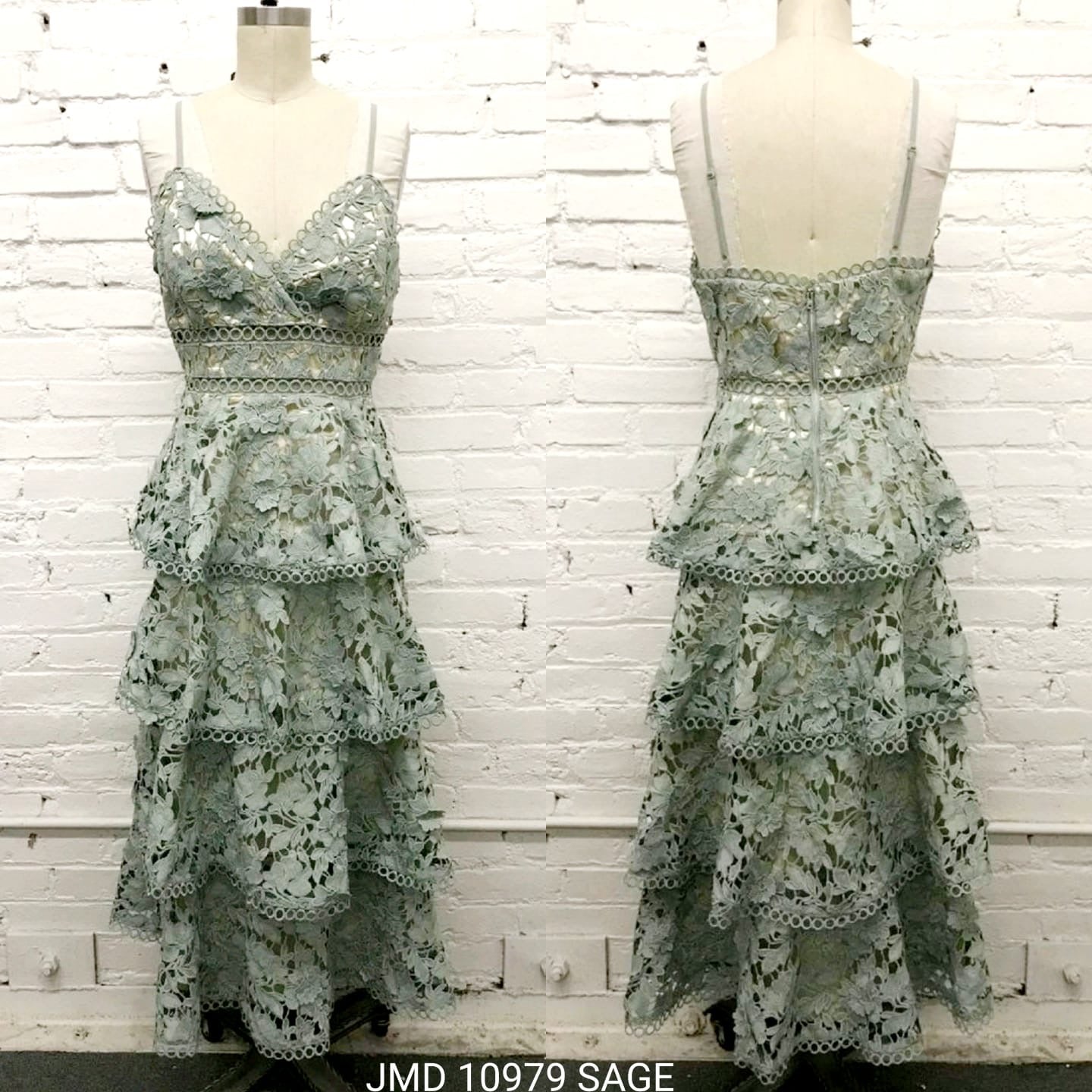 Vestido encaje holanes