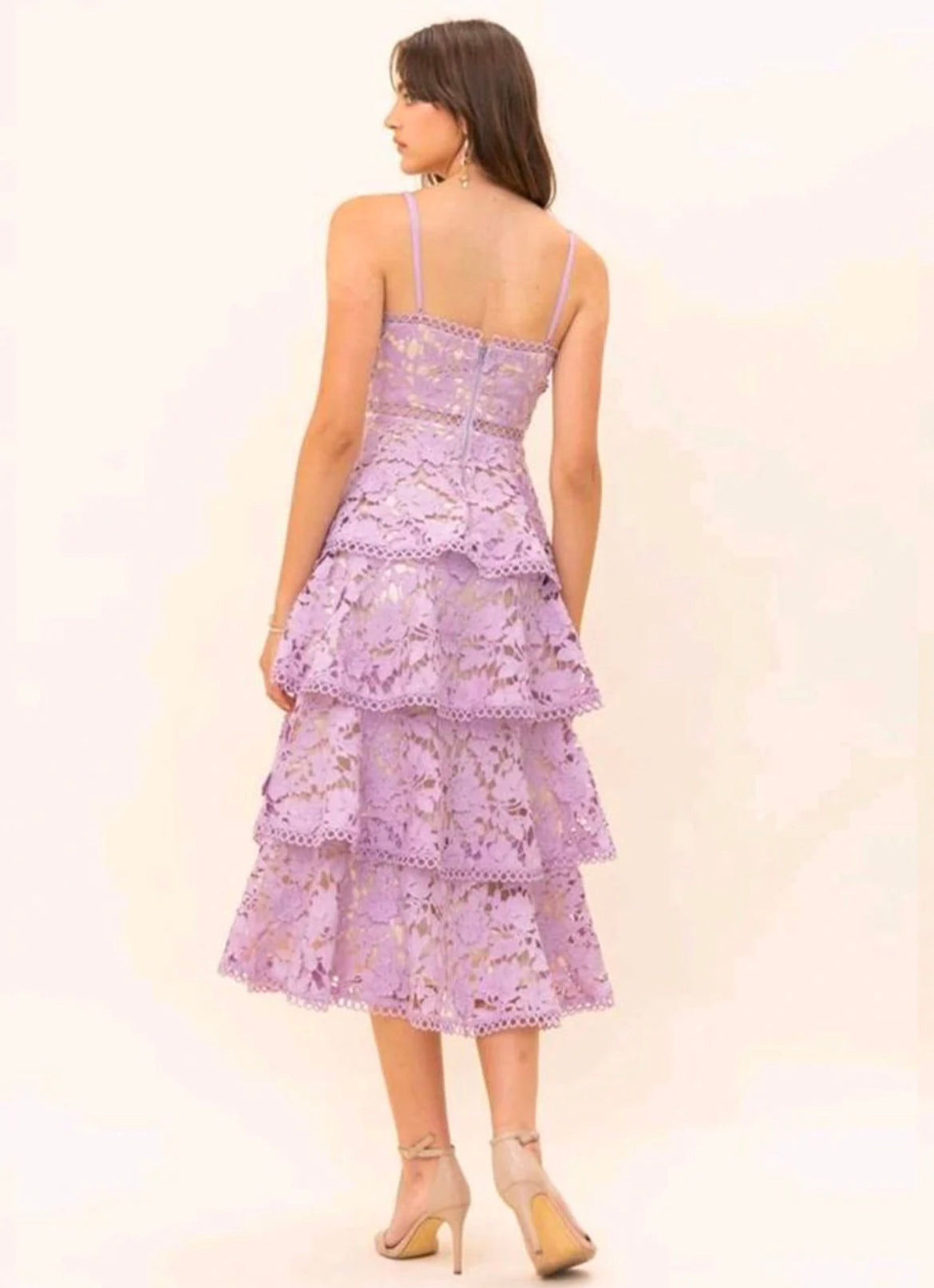 Vestido encaje holanes