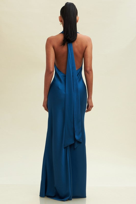 Vestido halter sin espalda