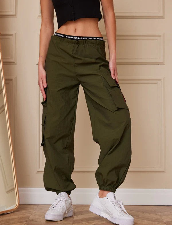 Pantalón parachute cargo