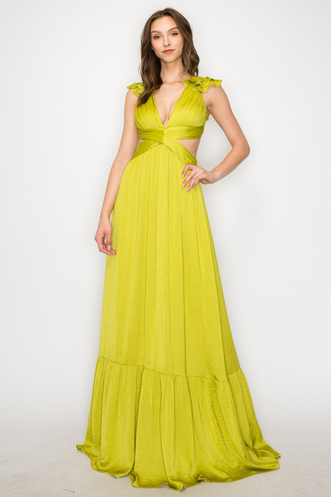 Vestido cutout olanes