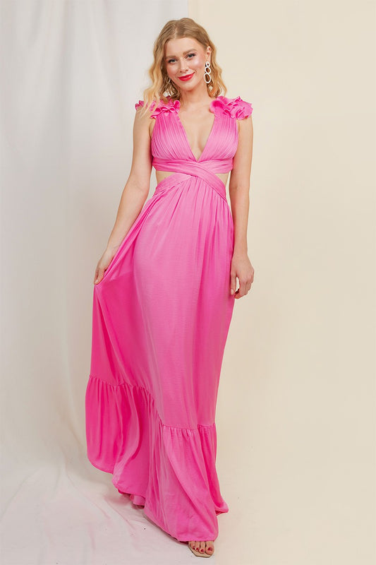 Vestido cutout olanes