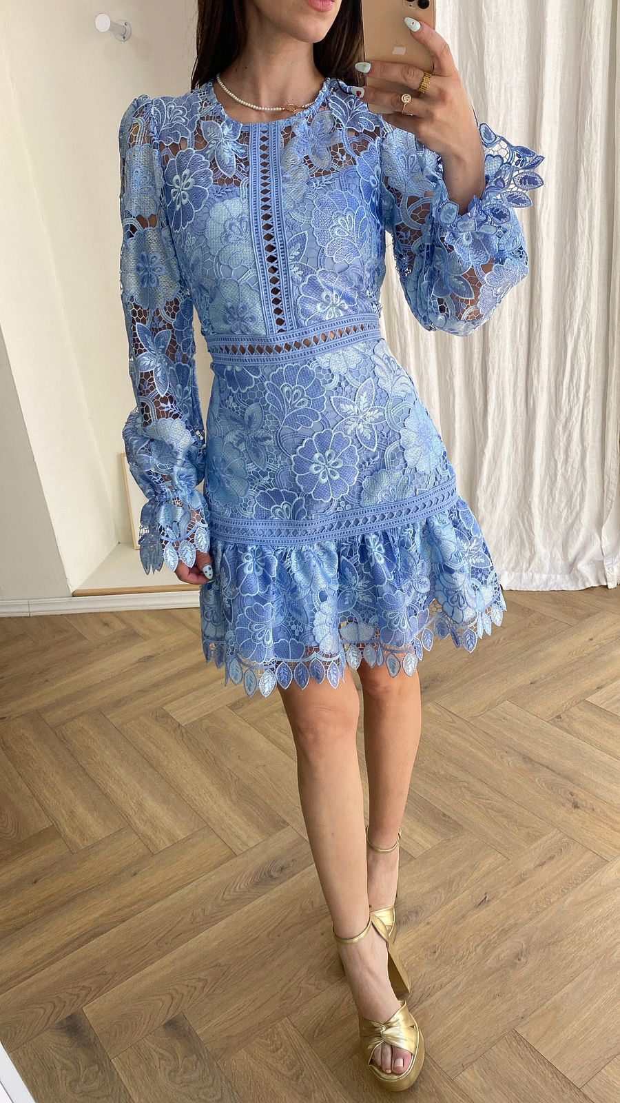 Vestido encaje de flores