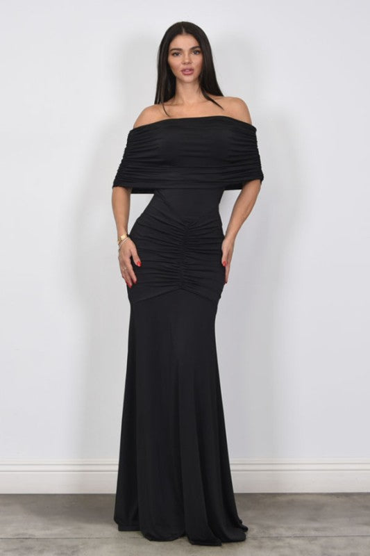 Vestido off shoulder